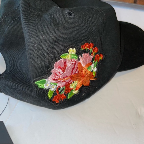 NWT Peloton Asian Heritage Hat/Ball‎ Cap Black With Flower Patch Adjustable Back - Picture 6 of 6